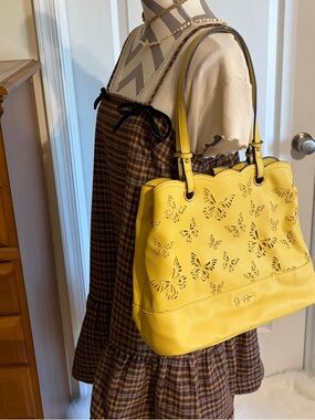 Y2K Jessica Simpson Purse Yellow Butterfly